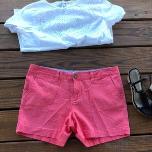 Red Camel Coral Pink Chino Soft Shorts-Juniors 13